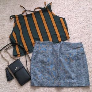 Gray colored mini skirt